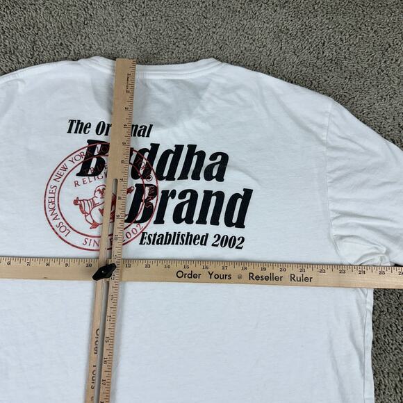 True Religion Shirt Mens 3XL White Black The Original Buddha Brand Casual - Picture 6 of 12